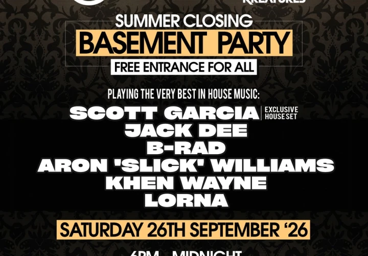 Rewired : Out Out : House Of Kreatures : FREE Basement Party