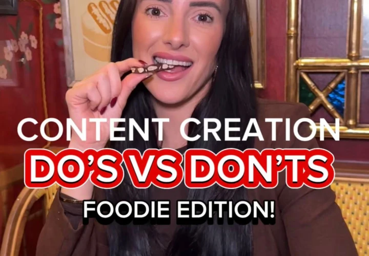Dos and Don'ts for Foodie Content Creators