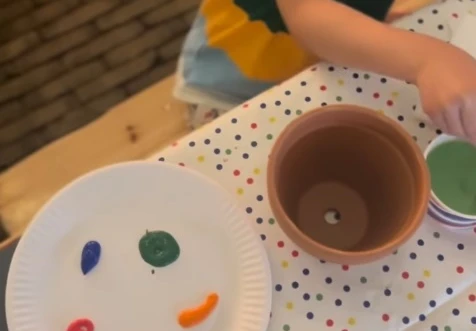 Pot Painting for children this half term, at The Ark Cafe, Newent Pot Painting for children this half term, at The Ark Cafe, Newent