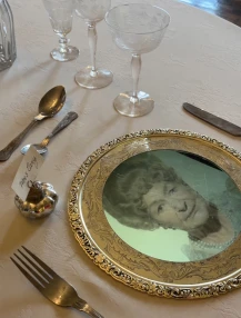 Talking dinner plates at Torre Abbey