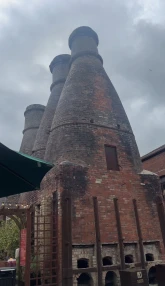 Brick chimneys at House of Marbles