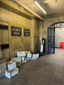 Shepton Mallet Prison dressed to look old